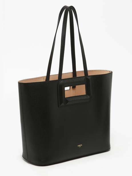 Leather Angèle Tote Bag Lancel Black angele A13361 other view 3