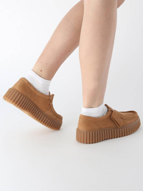 Chaussures Derbies Torhill Bee Clarks Beige women 26172084 vue secondaire 1