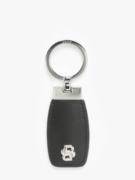 Keychain Leather Hugo boss Black smooth HAK519B