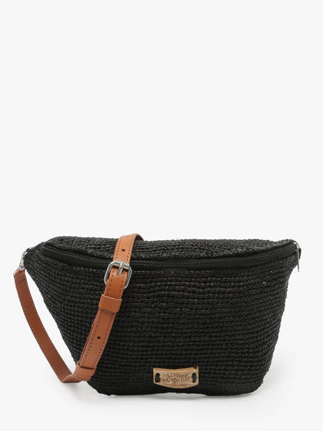 Belt Bag Le voyage en panier Black l'atelier du crochet AM777