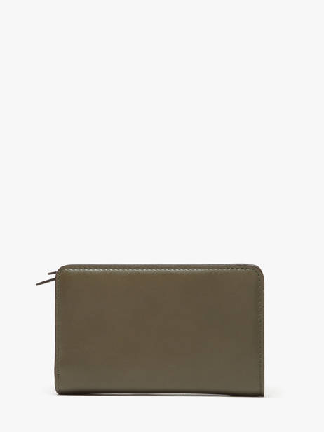 Leather Origami Wallet Lancel Green origami A13423 other view 2