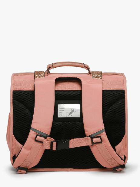 Satchel For Kids 2 Compartments Cameleon Pink vintage fantasy CA38 other view 4