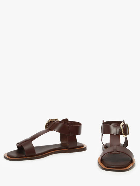 Sandales Daphne En Cuir Nuyou Marron women 11013 vue secondaire 2