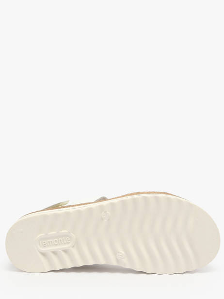 Sandales Semelle Compensée En Cuir Remonte Blanc women 80 vue secondaire 4