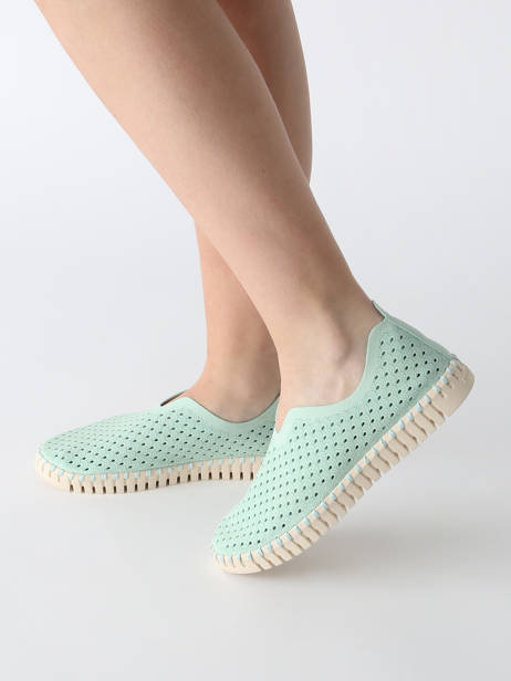 Mocassins Ilse jacobsen Vert women TULI3275 vue secondaire 1