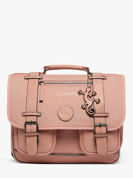 2-compartment Satchel Cameleon Pink vintage color CA146Q