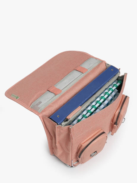 2-compartment Satchel Cameleon Pink vintage color CA146Q other view 3