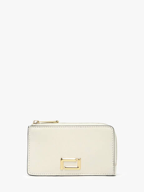 Leather Angèle Card Holder Lancel White angele A13158