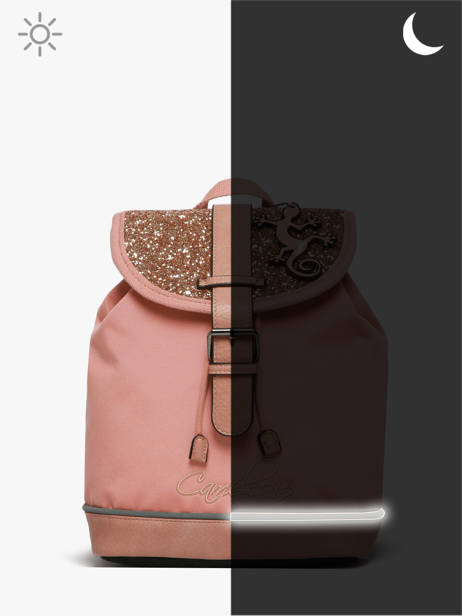 Sac à Dos 1 Compartiment Cameleon Rose vintage fantasy SD25 vue secondaire 7