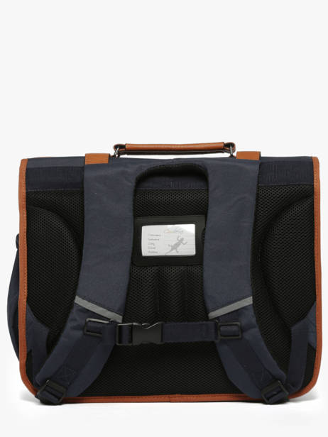 Satchel For Kids 3 Compartments Cameleon Blue vintage urban CA41 other view 4