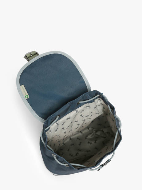 1 Compartment Backpack Cameleon Blue vintage urban SD25 other view 3