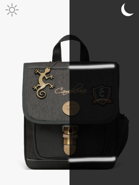 1 Compartment Backpack Cameleon Gray vintage urban SD30 other view 8