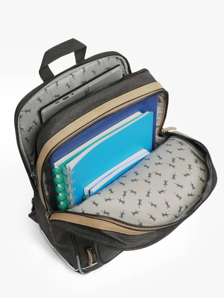 2-compartment Backpack Cameleon Gray vintage urban SO40 other view 3