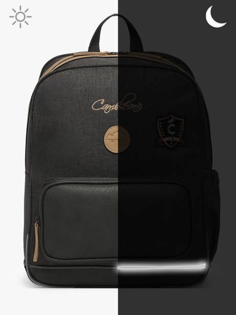 2-compartment Backpack Cameleon Gray vintage urban SO40 other view 8