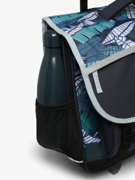 Wheeled Schoolbag For Kids 3 Compartments Cameleon Blue actual CR41 other view 6