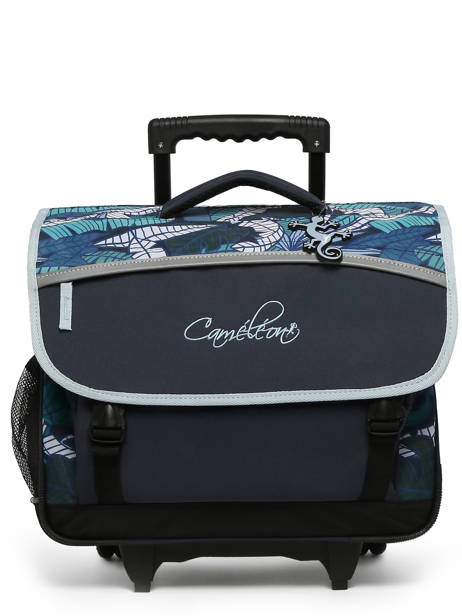 Wheeled Schoolbag For Kids 3 Compartments Cameleon Blue actual CR41 other view 7