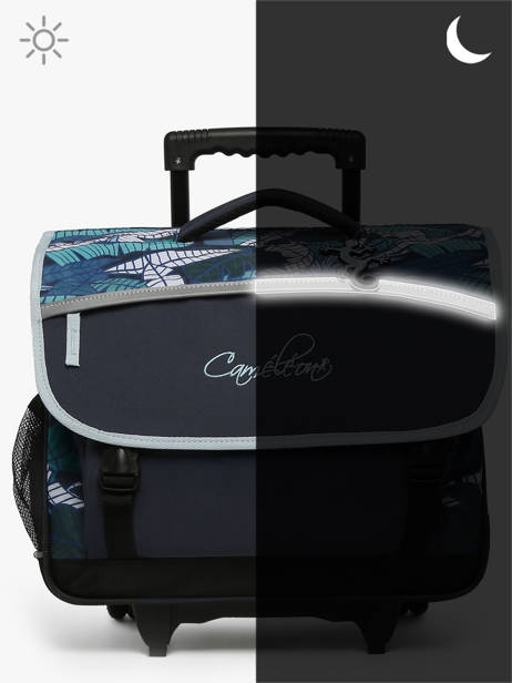 Wheeled Schoolbag For Kids 3 Compartments Cameleon Blue actual CR41 other view 8