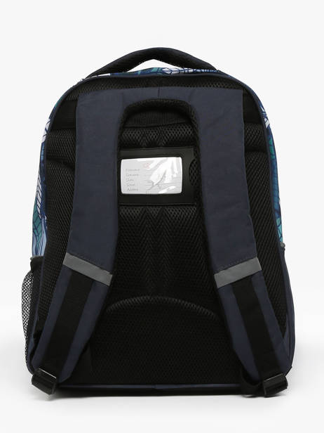 2-compartment Backpack Cameleon Blue actual SD39 other view 4