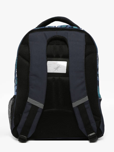 2-compartment Backpack Cameleon Blue actual SD45 other view 4
