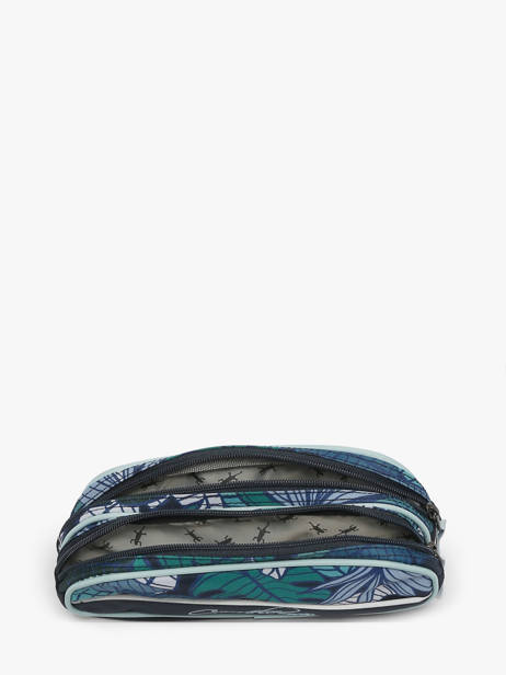 Pencil Case For Kids 2 Compartments Cameleon Blue actual TROU other view 1