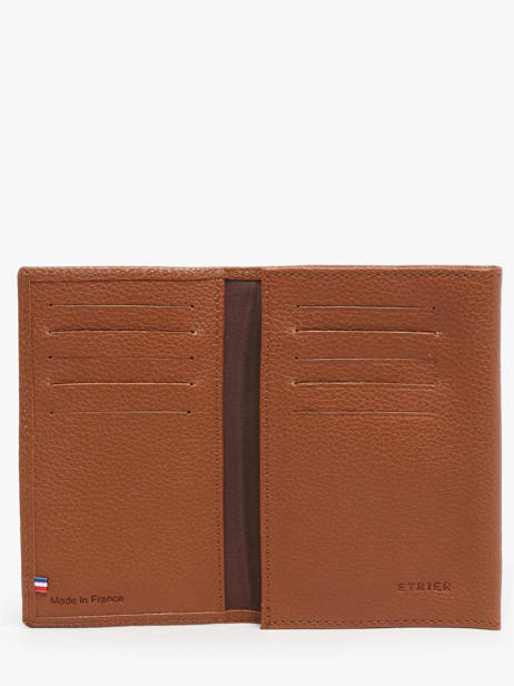 Porte Papiers Madras Cuir Etrier Marron madras EMAD024 vue secondaire 1