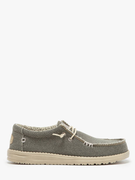 Moccasins Wally Braided Hey dude Green men 4003