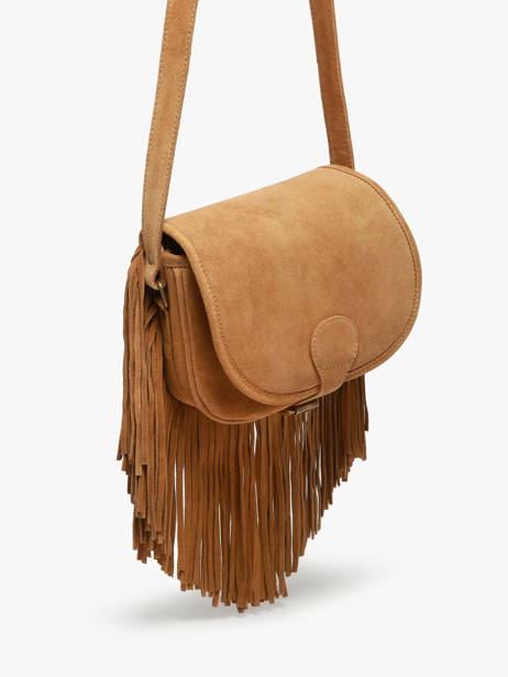 Sac Bandoulière Le Bohémien Folk Cuir Paul marius Marron folk BOHEMFOL vue secondaire 2