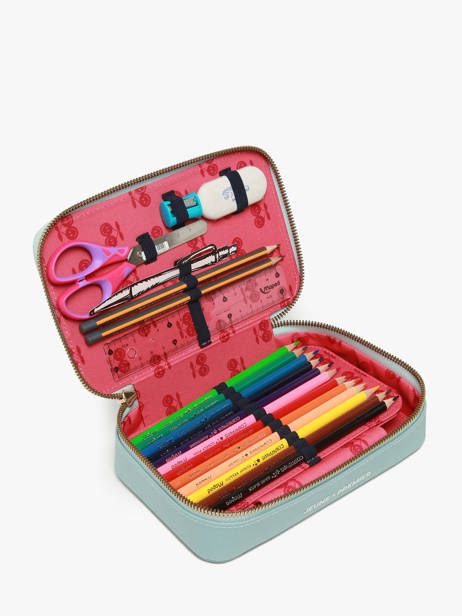 1 Compartment Pouch Jeune premier Blue daydream girls G other view 2