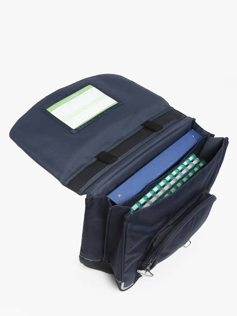 2-compartment Satchel Tann's Blue les fantaisies g 38142 other view 3