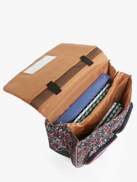 2-compartment Wheeled Satchel Tann's Multicolor les fantaisies f 43324 other view 3