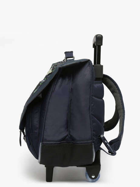 2-compartment Wheeled Satchel Tann's Blue les fantaisies g 43142 other view 2