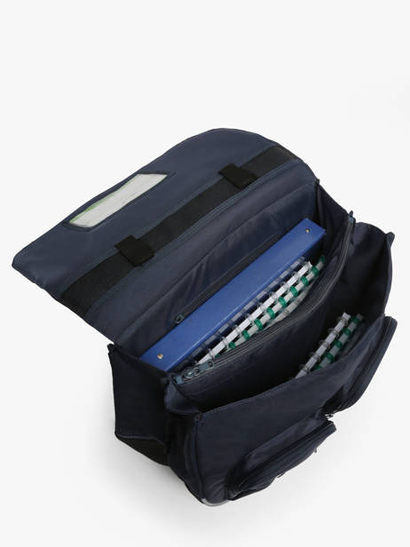 2-compartment Wheeled Satchel Tann's Blue les fantaisies g 43142 other view 3