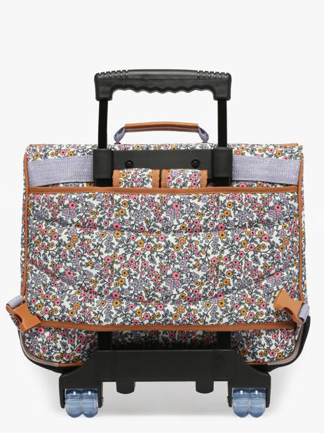 2-compartment Wheeled Satchel Tann's Multicolor les fantaisies f 43263 other view 5