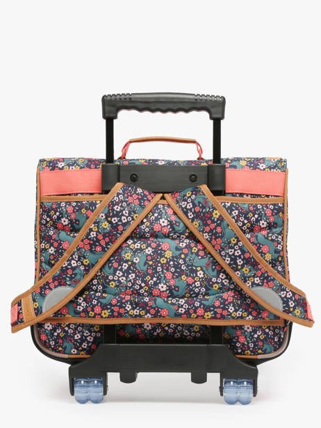 2-compartment Wheeled Satchel Tann's Multicolor les fantaisies f 43324 other view 4