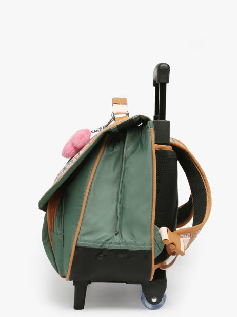 2-compartment Wheeled Satchel Tann's Multicolor les fantaisies f 42267 other view 7