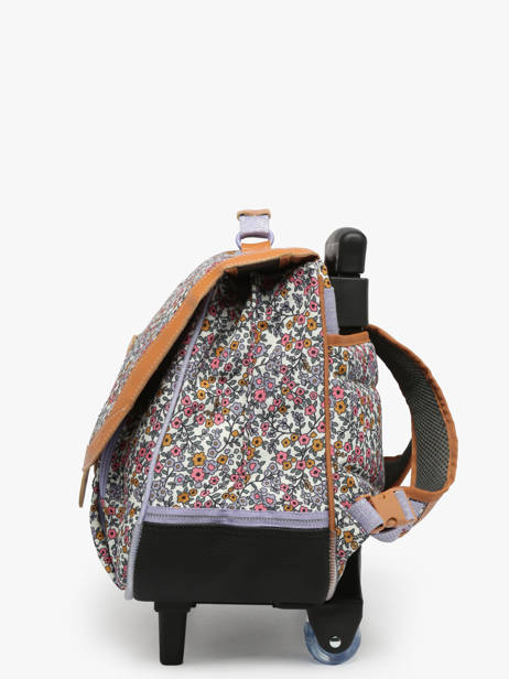 2-compartment Wheeled Satchel Tann's Multicolor les fantaisies f 42263 other view 2