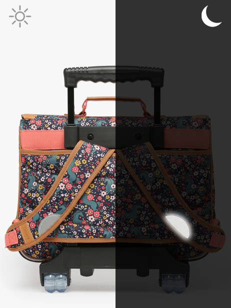 2-compartment Wheeled Satchel Tann's Multicolor les fantaisies f 42324 other view 6