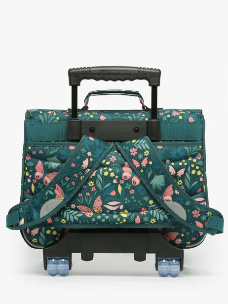 2-compartment Wheeled Satchel Tann's Green les fantaisies f 42266 other view 4