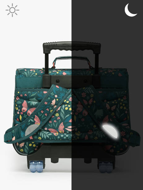 2-compartment Wheeled Satchel Tann's Green les fantaisies f 42266 other view 6