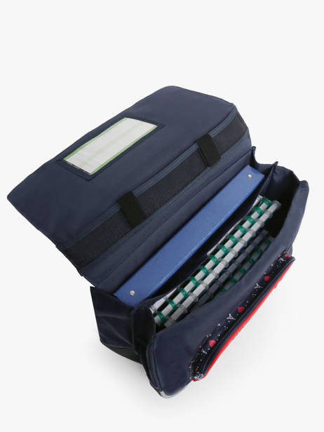 2-compartment Wheeled Satchel Tann's Blue les fantaisies f 42321 other view 3