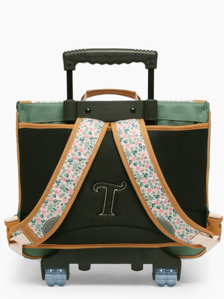 2-compartment Wheeled Satchel Tann's Multicolor les fantaisies f 43267 other view 4