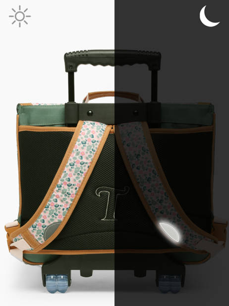 2-compartment Wheeled Satchel Tann's Multicolor les fantaisies f 43267 other view 6