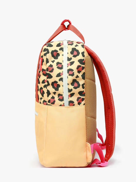 Backpack Hello hossy Beige cool kids PADU other view 2