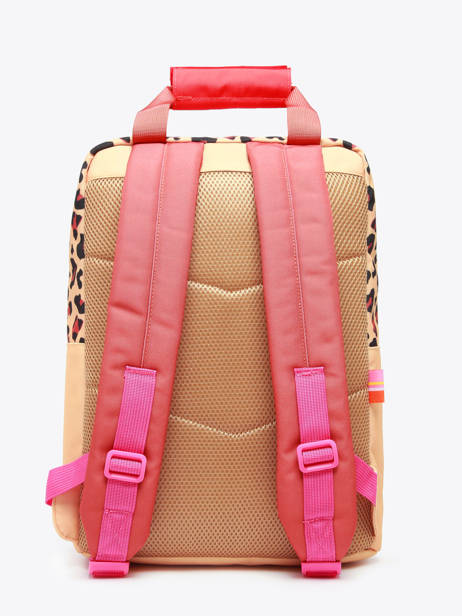 Backpack Hello hossy Beige cool kids PADU other view 4