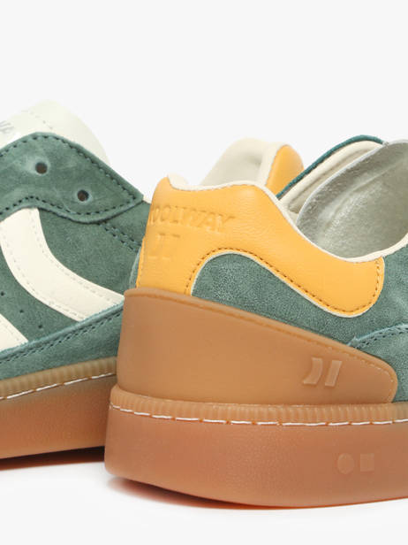 Sneakers Goal In Leather Coolway Green men 8663458 other view 3