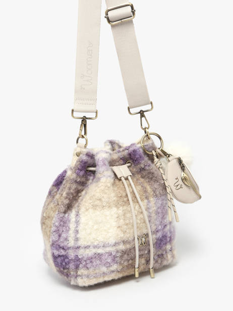 Sac Bandoulière Alyssum Woomen Violet alyssum WALS06 vue secondaire 2