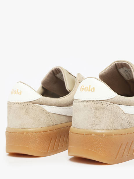 Sneakers Grandslam En Cuir Gola Beige women CLA589 vue secondaire 3