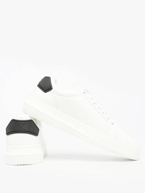 Sneakers In Leather Calvin klein jeans White men YM01296 other view 3