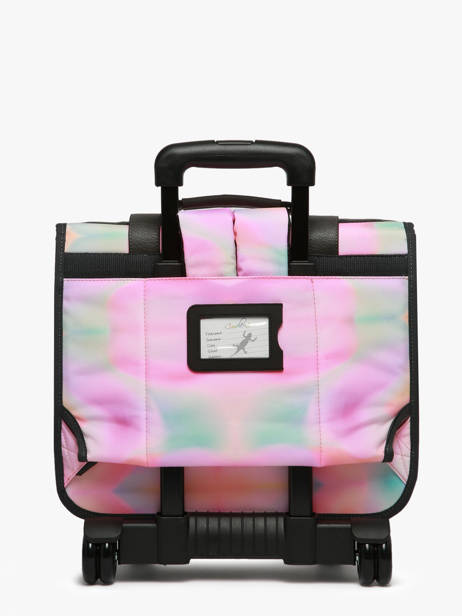 Cartable à Roulettes Enfant 2 Compartiments Cameleon Rose vintage fantasy CR38 vue secondaire 5