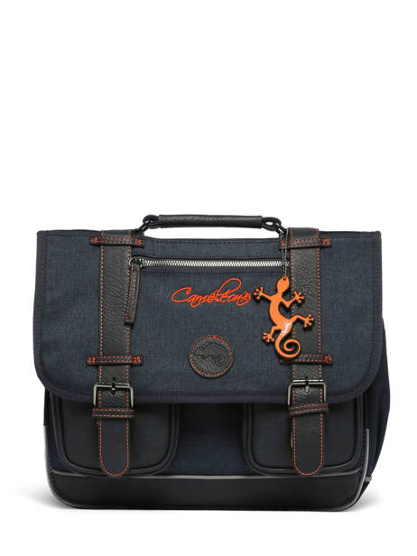 Satchel For Kids 2 Compartments Cameleon Blue vintage urban CA35 other view 7